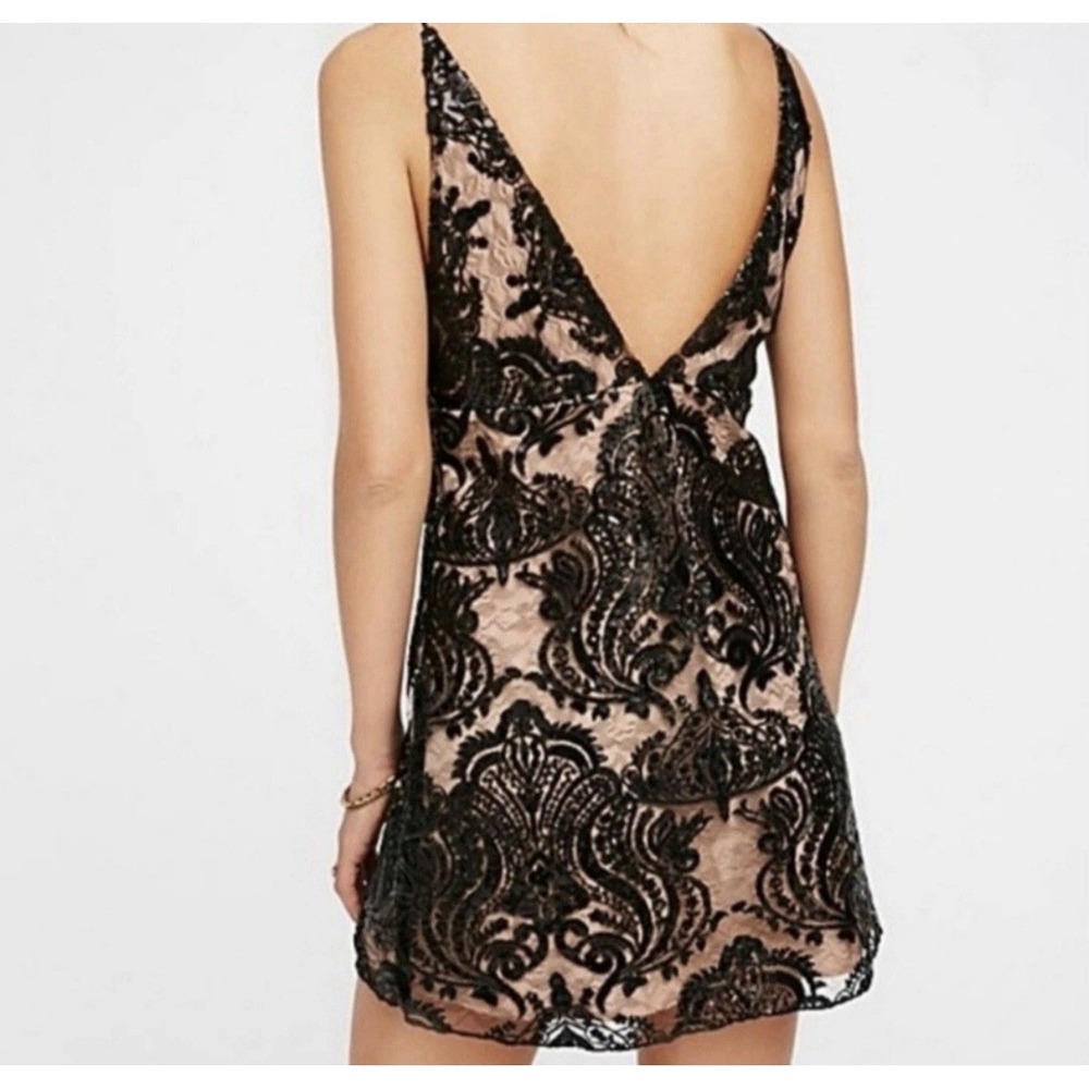 Free People Night Shimmers Dress Women's Size 0 Sequin Embellishment Mini Party - Picture 2 of 13